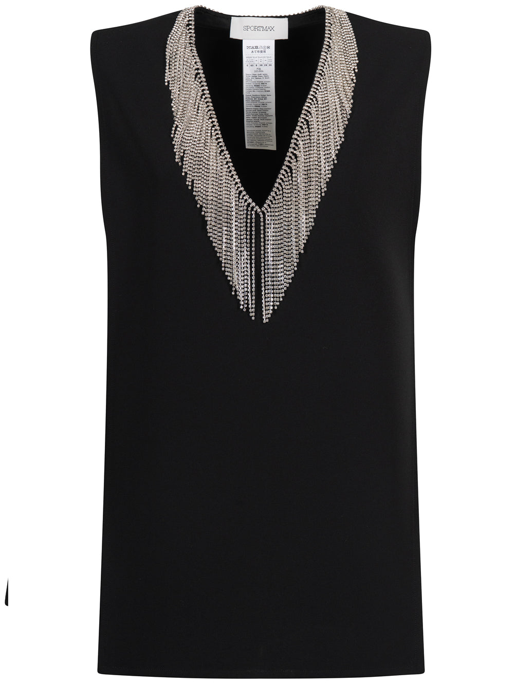 SPORTMAX Sleeveless Top With Rhinestone Women