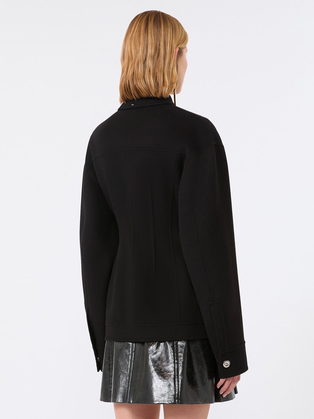 SPORTMAX Shaped Jacket In Pure Wool Women