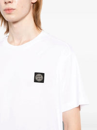 Stone Island Men Slim Fit T-Shirt With Compass Badge