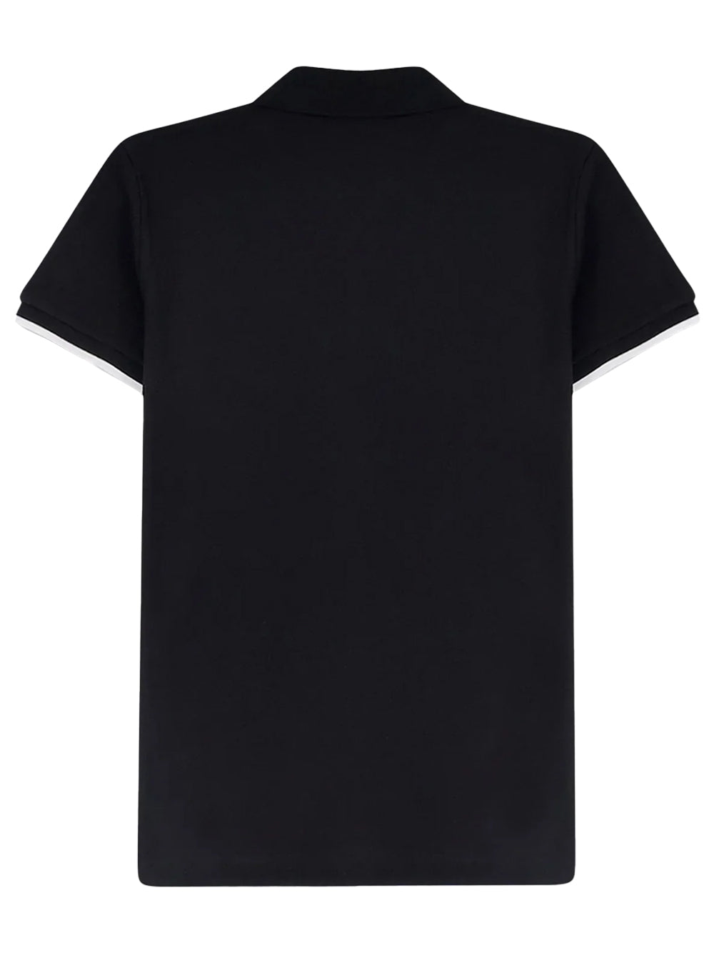 MONCLER Piqué Polo Shirt With Logo Patch Women
