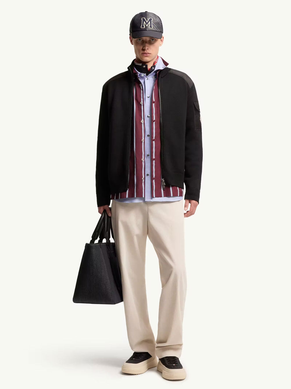 MONCLER Padded Wool Zip-Up Cardigan Women