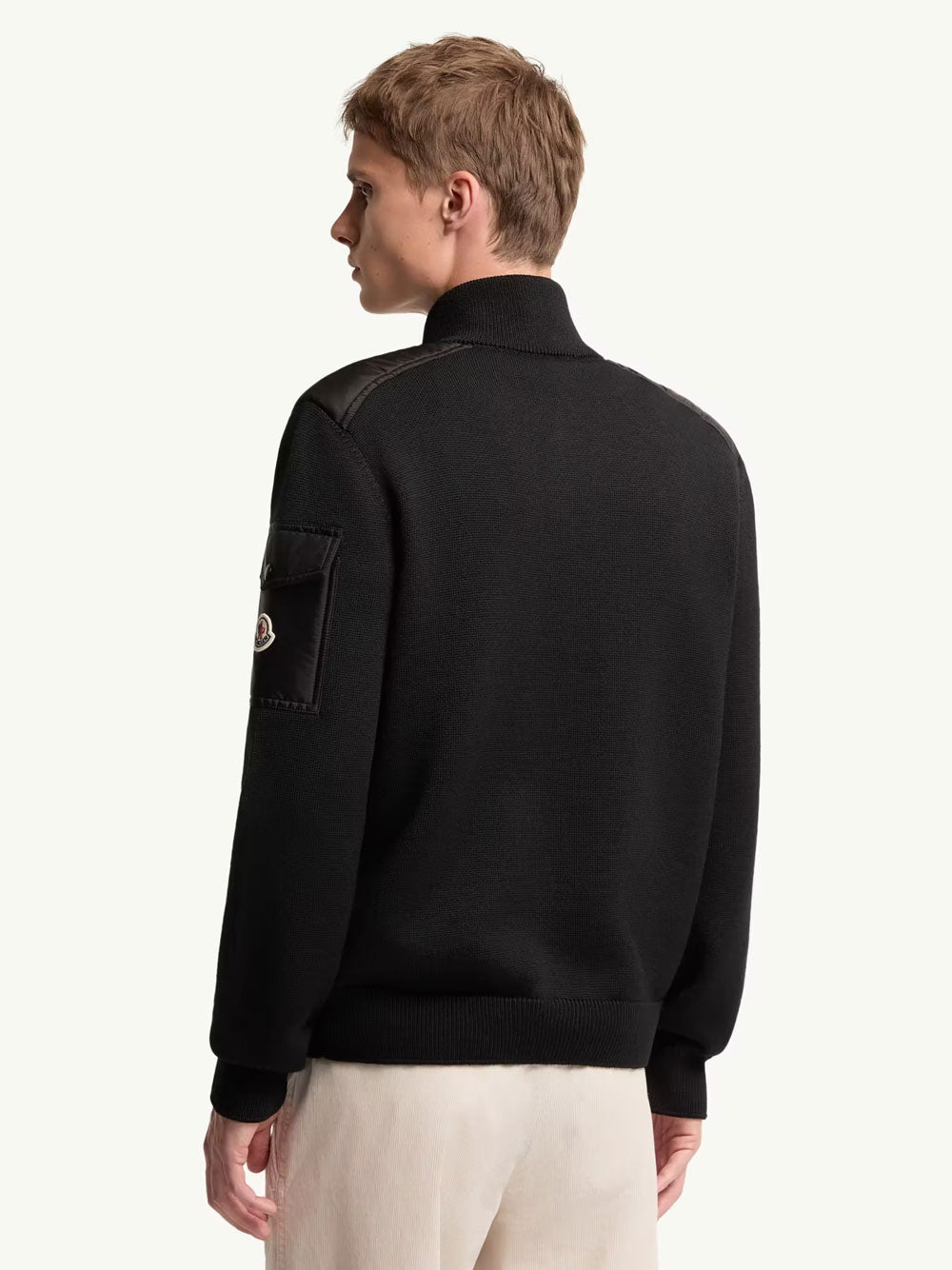 MONCLER Padded Wool Zip-Up Cardigan Women
