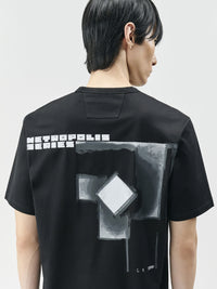 C.P. COMPANY C.P. Company Men T-Shirt "Metropolis Series" In Jersey Con Stampa Sul Retro
