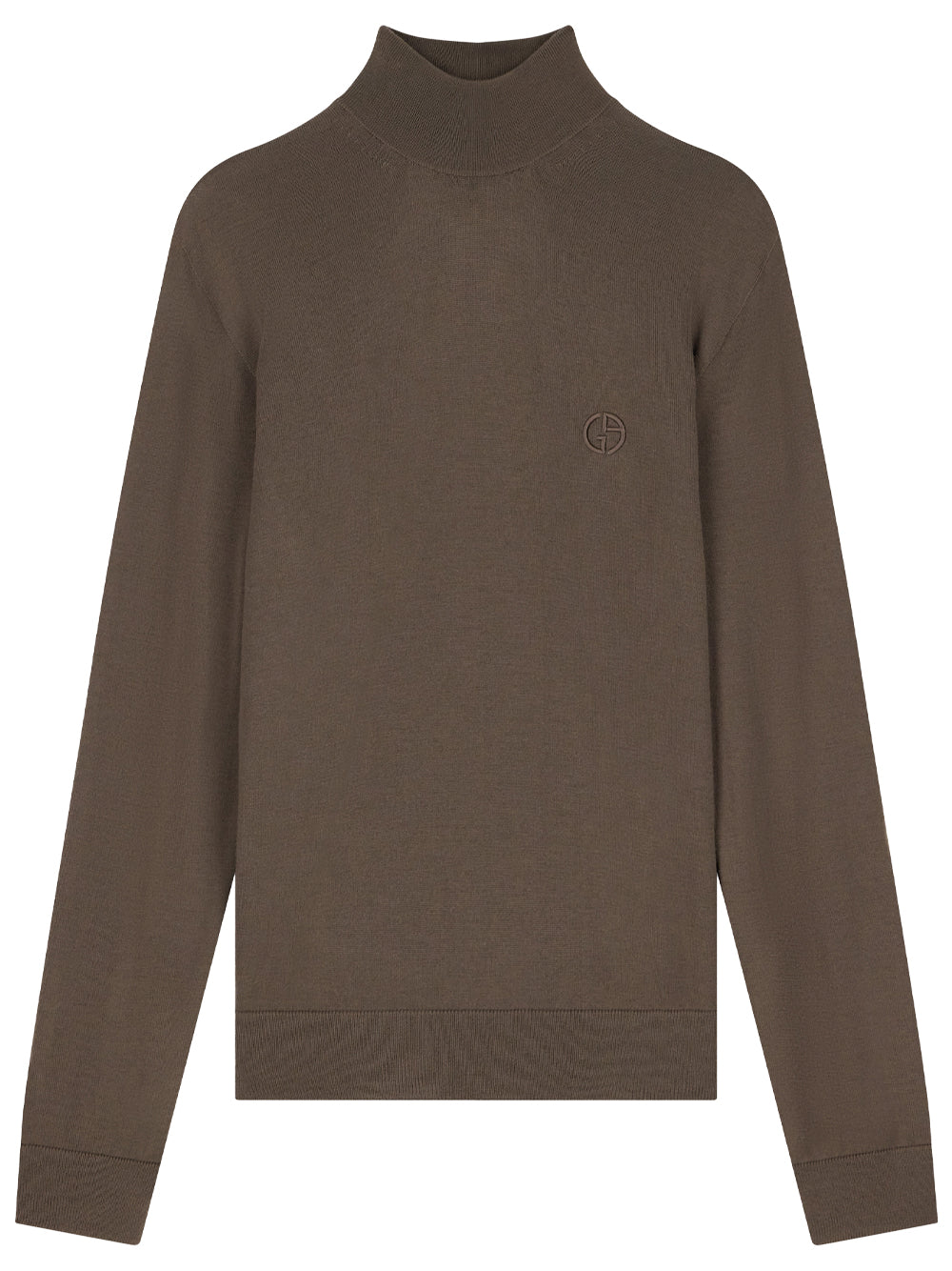GIORGIO ARMANI Slim-Fit Sweater In Plain Knit Virgin Wool Women