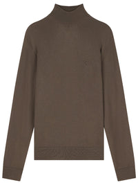 GIORGIO ARMANI Slim-Fit Sweater In Plain Knit Virgin Wool Women