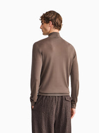 GIORGIO ARMANI Slim-Fit Sweater In Plain Knit Virgin Wool Women