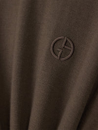 GIORGIO ARMANI Slim-Fit Sweater In Plain Knit Virgin Wool Women