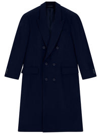 GIORGIO ARMANI Cappotto In Lana Vergine E Cashmere Con Motivo Chevron Women