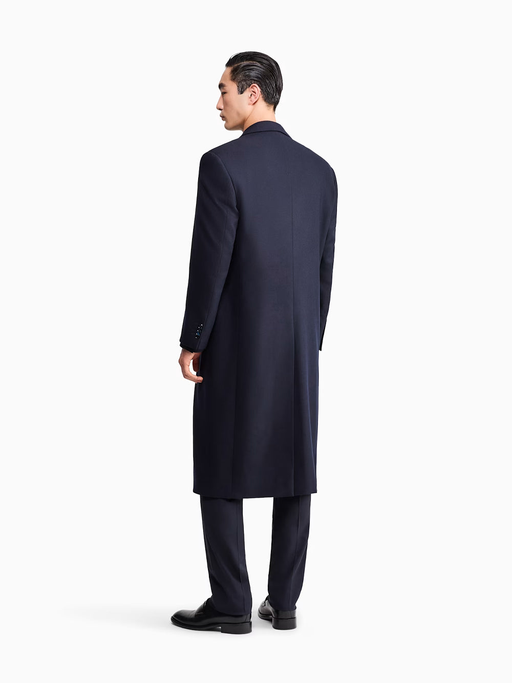 GIORGIO ARMANI Cappotto In Lana Vergine E Cashmere Con Motivo Chevron Women