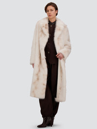 HERNO Herno Women Cappotto Tocco Pelliccia Effetto Lince