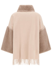 HERNO Herno Women Poncho In Lana, Cashmere E Melange Effetto Visone