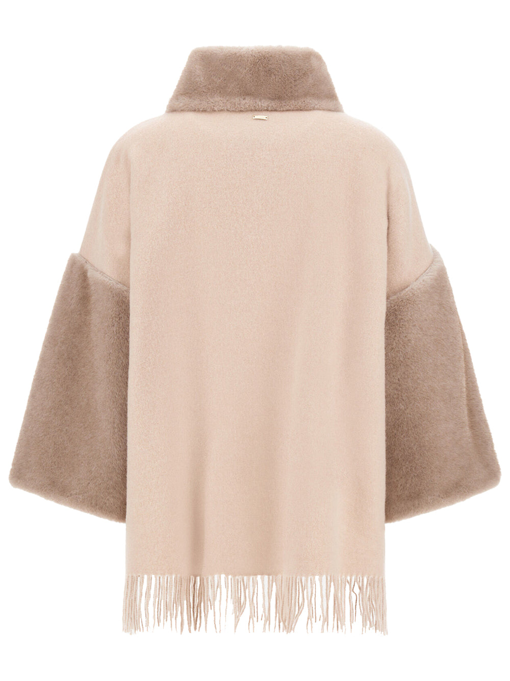 HERNO Poncho In Lana, Cashmere E Melange Effetto Visone Women