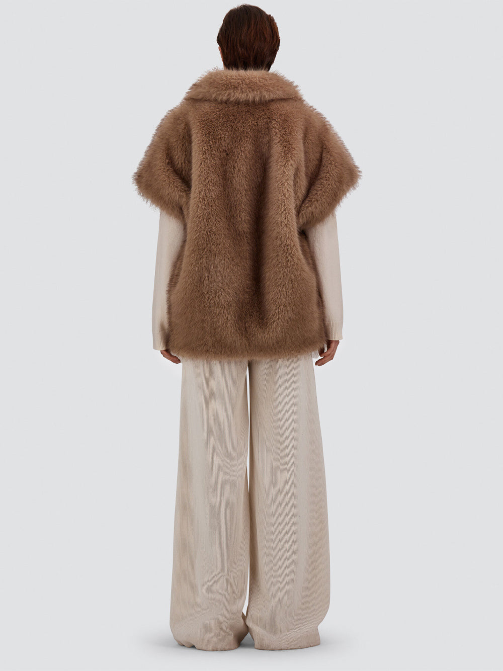 HERNO Herno Women Smanicato Tocco Pelliccia A Pelo Lungo