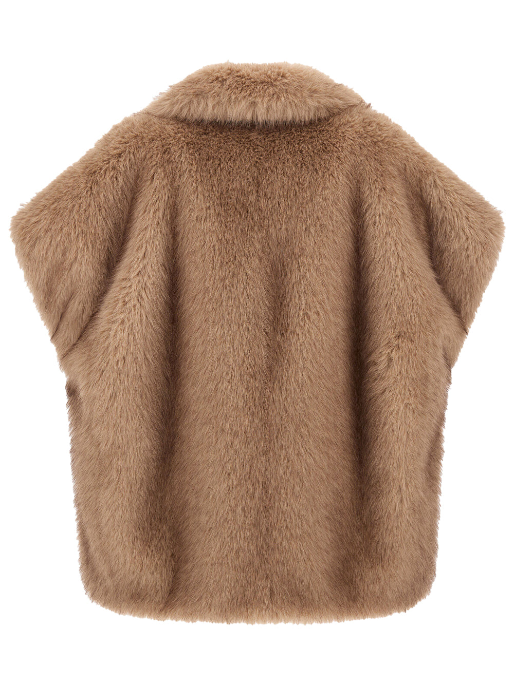 HERNO Smanicato Tocco Pelliccia A Pelo Lungo Women