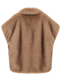 HERNO Smanicato Tocco Pelliccia A Pelo Lungo Women