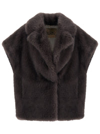 HERNO Herno Women Smanicato Tocco Pelliccia A Pelo Lungo
