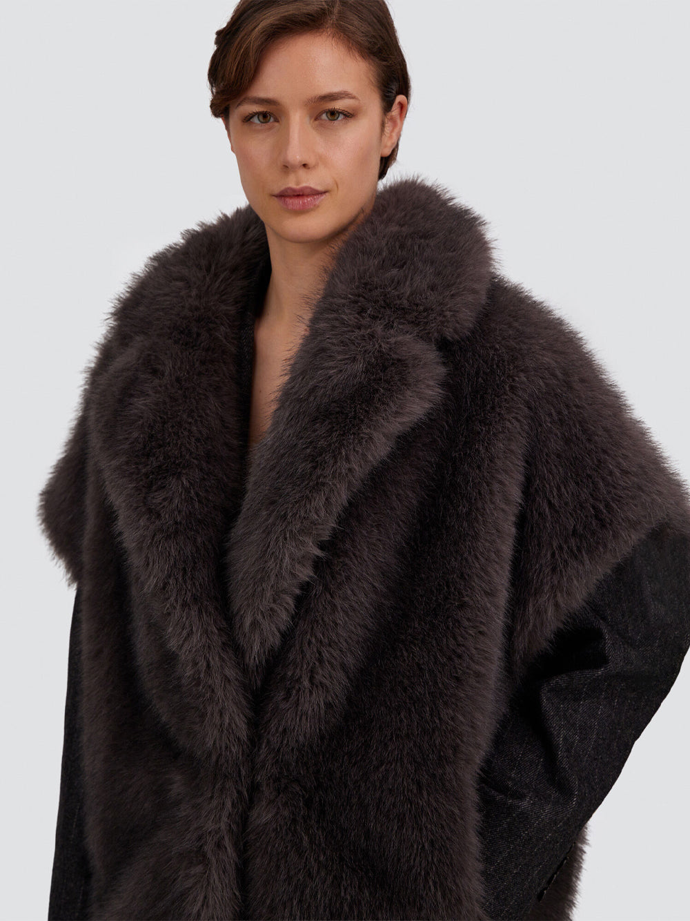 HERNO Herno Women Smanicato Tocco Pelliccia A Pelo Lungo