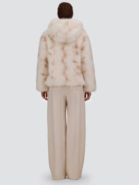 Herno Women Giacca In Tocco Pelliccia Effetto Lince
