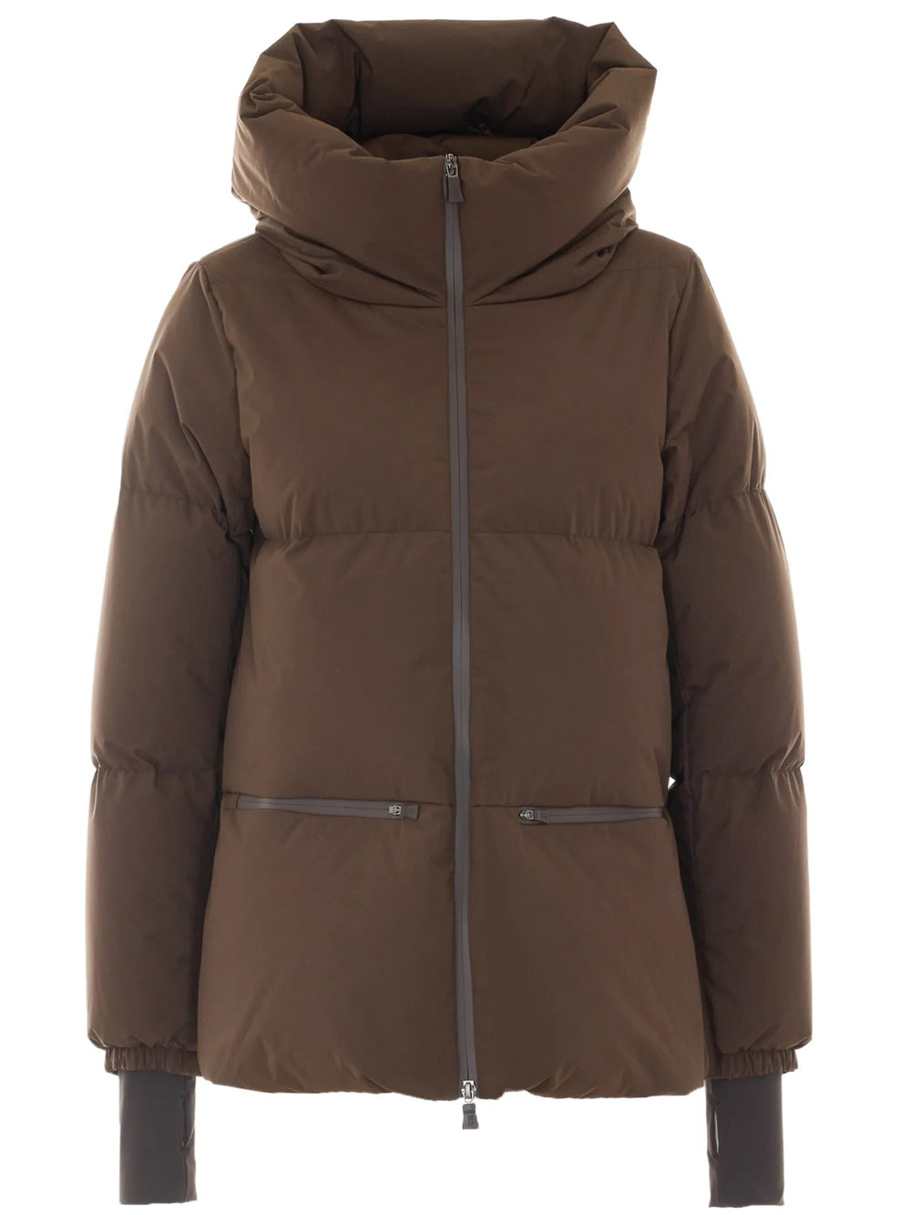 HERNO 2Layers Hooded Short Down Jacket Women
