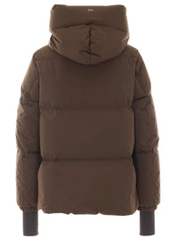 HERNO 2Layers Hooded Short Down Jacket Women