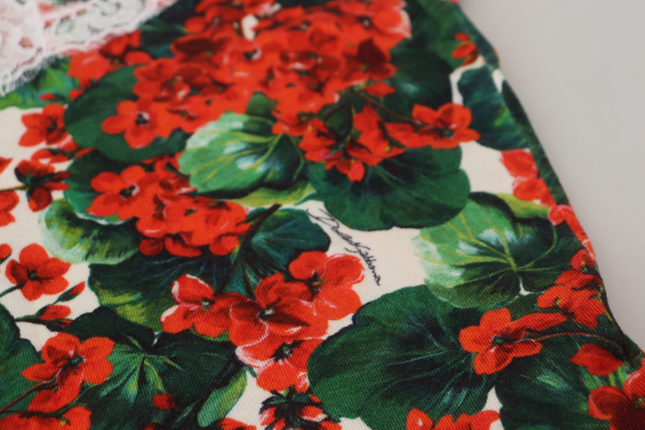 Dolce & Gabbana Women's Geranium Print Sleeveless Top