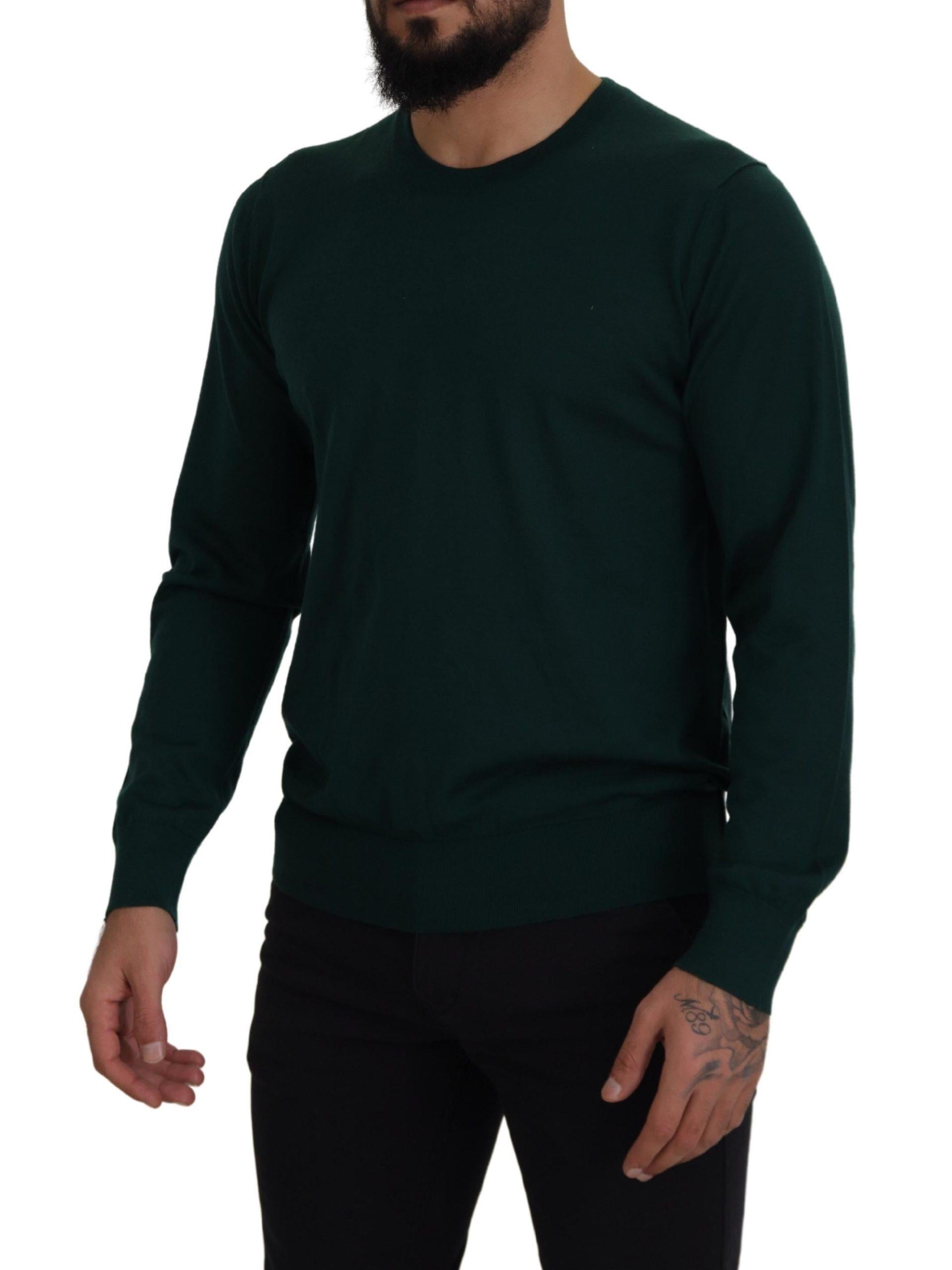 Dolce & Gabbana  Men's Crew Neck Sweater in Green