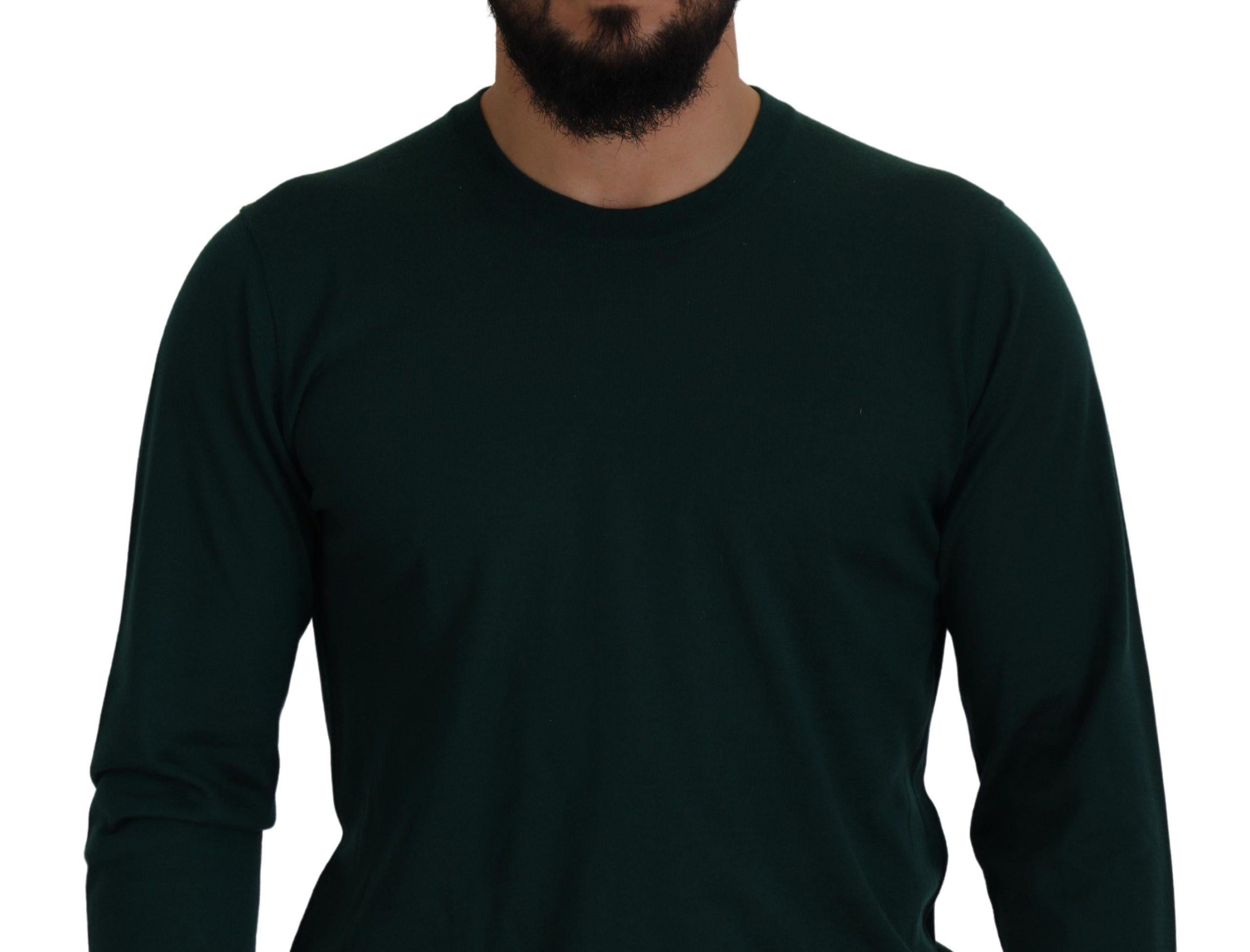 Dolce & Gabbana  Men's Crew Neck Sweater in Green