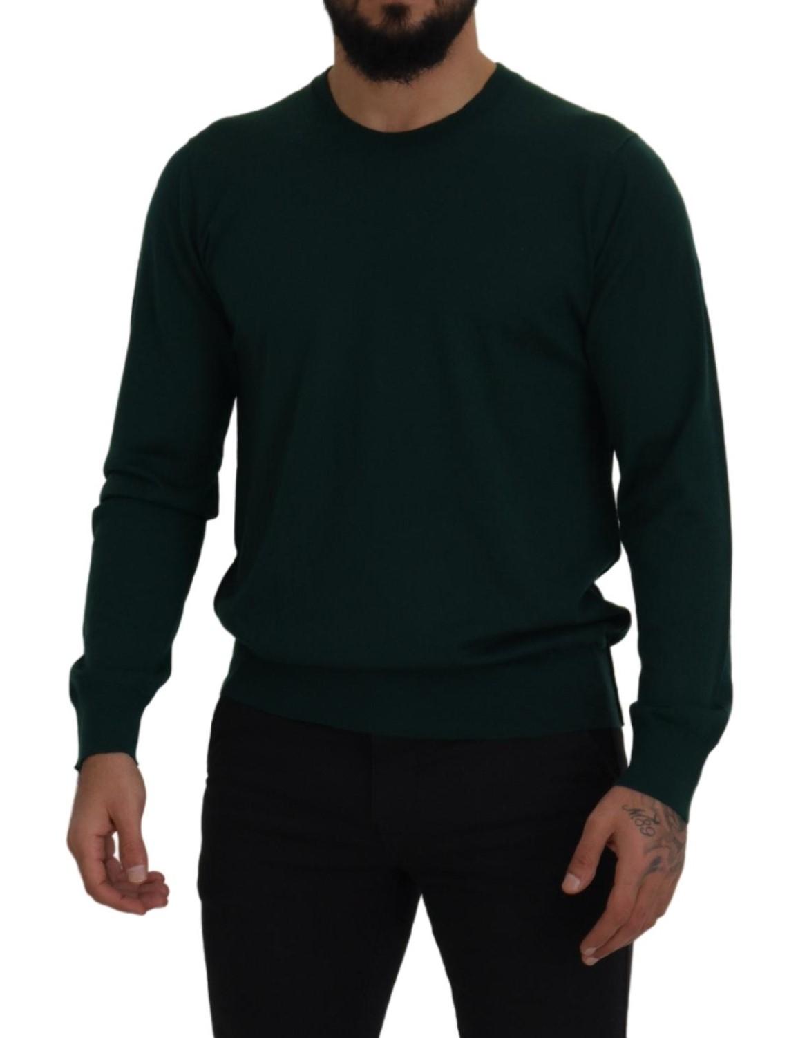 Dolce & Gabbana  Men's Crew Neck Sweater in Green