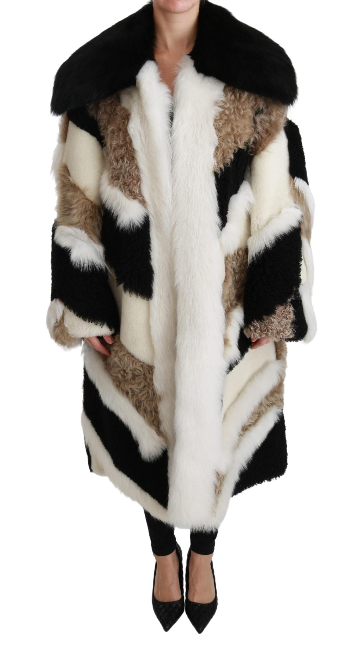 Dolce & Gabbana Gorgeous Shearling Cape Jacket