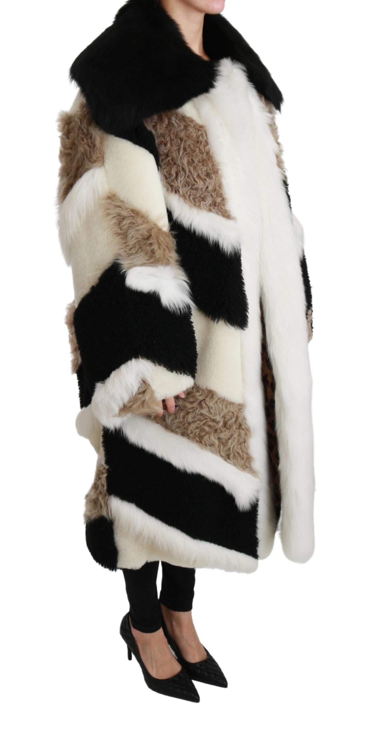 Dolce & Gabbana Gorgeous Shearling Cape Jacket