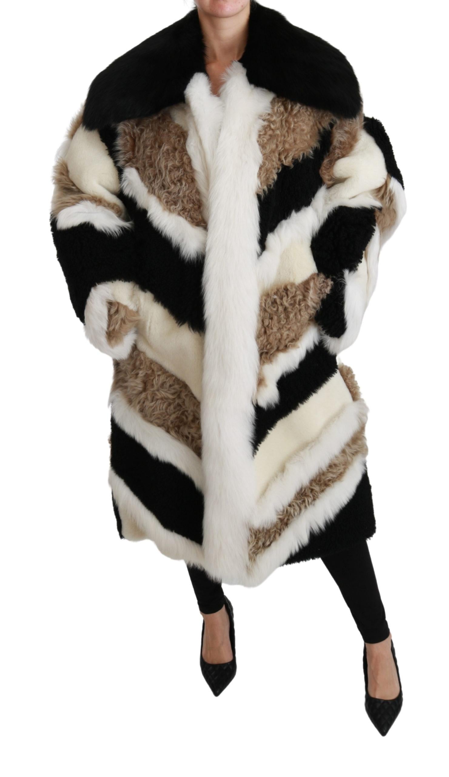 Dolce & Gabbana Gorgeous Shearling Cape Jacket