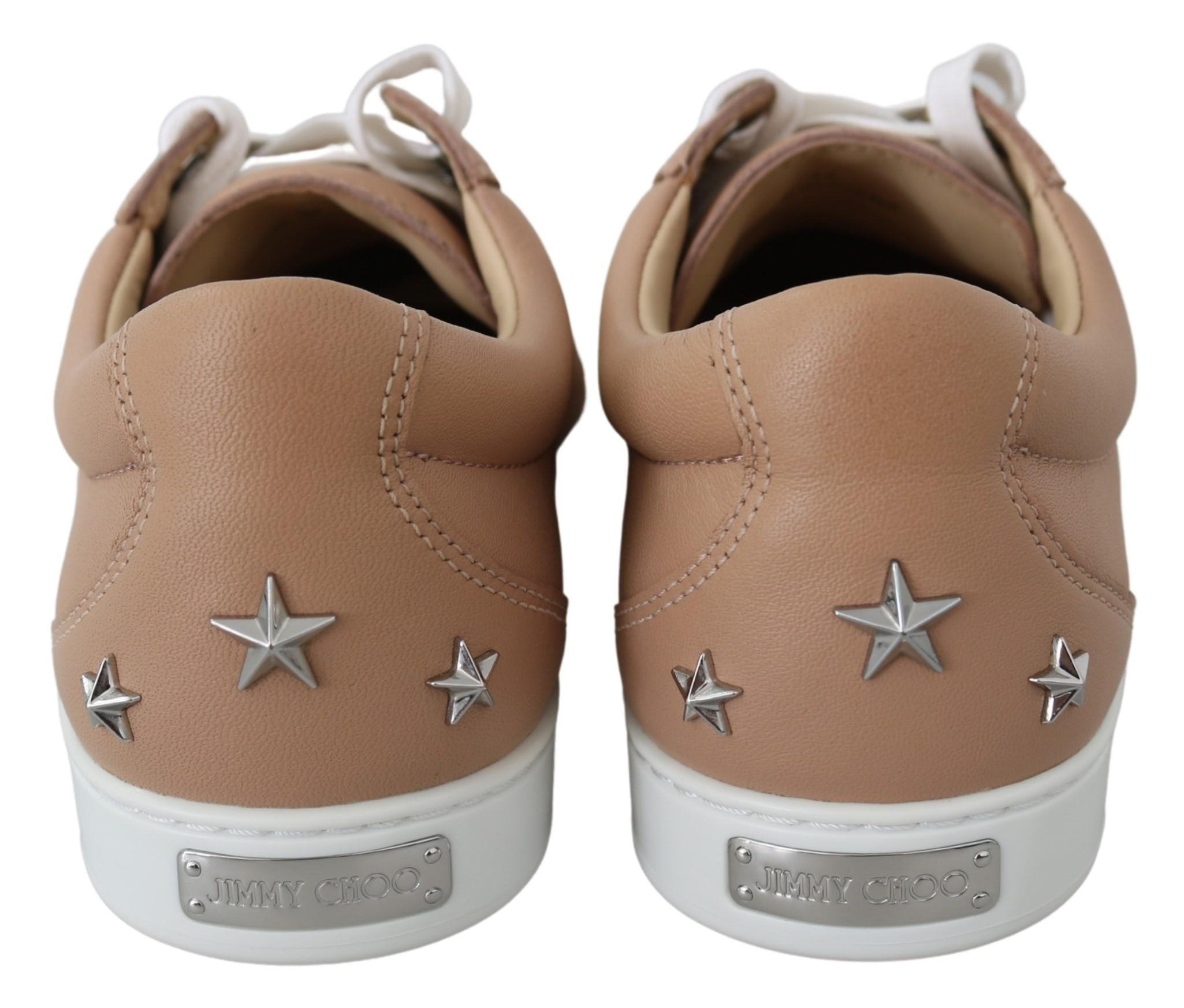 Jimmy Choo Pink Leather Sneakers
