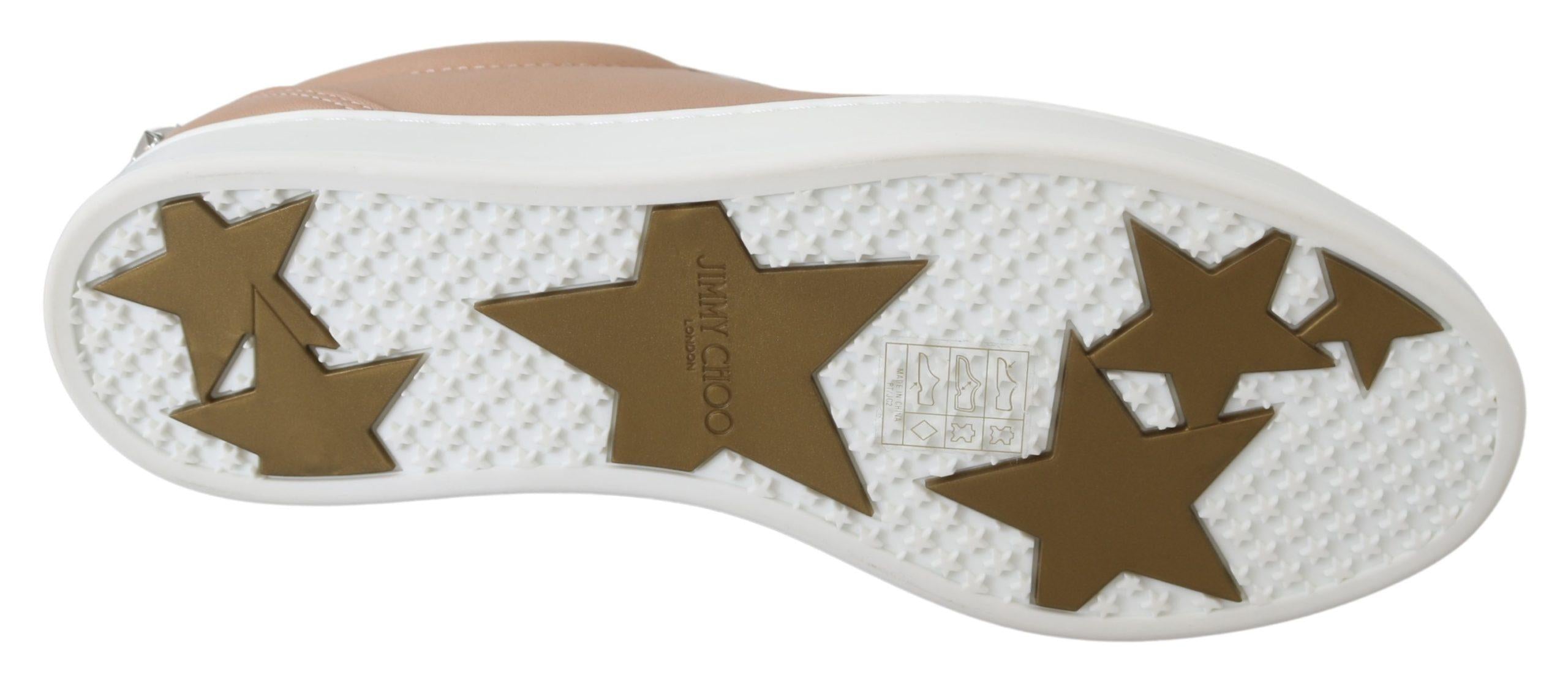 Jimmy Choo Pink Leather Sneakers