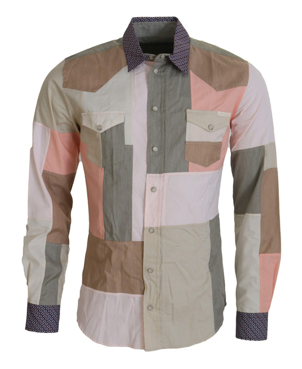 Dolce & Gabbana Patchwork Slim Shirt