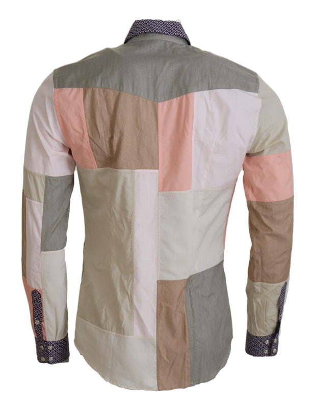 Dolce & Gabbana Patchwork Slim Shirt
