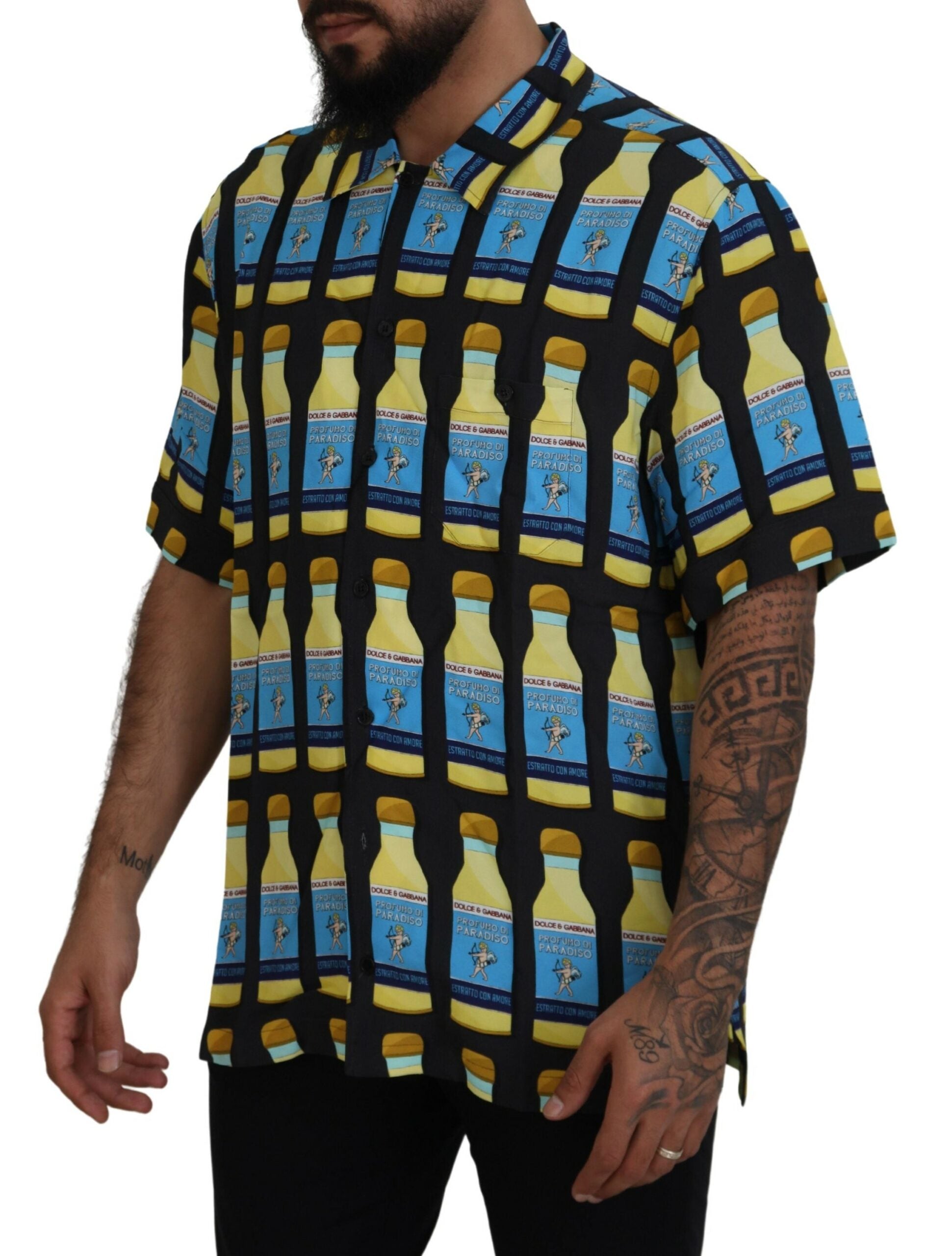 Dolce & Gabbana  Profumo di Paradiso Short Sleeve Button-Down Shirt