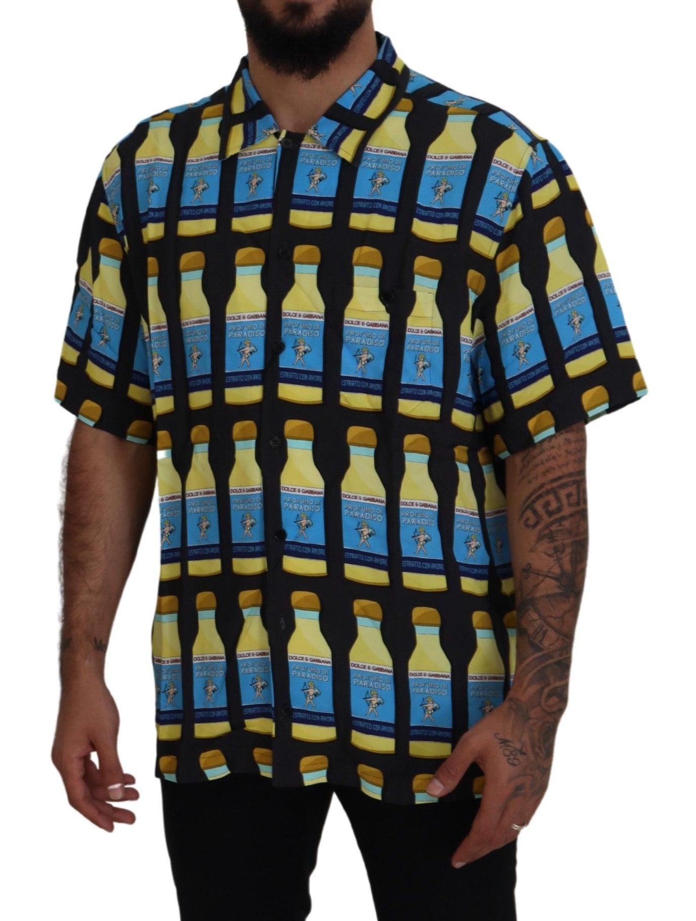 Dolce & Gabbana  Profumo di Paradiso Short Sleeve Button-Down Shirt