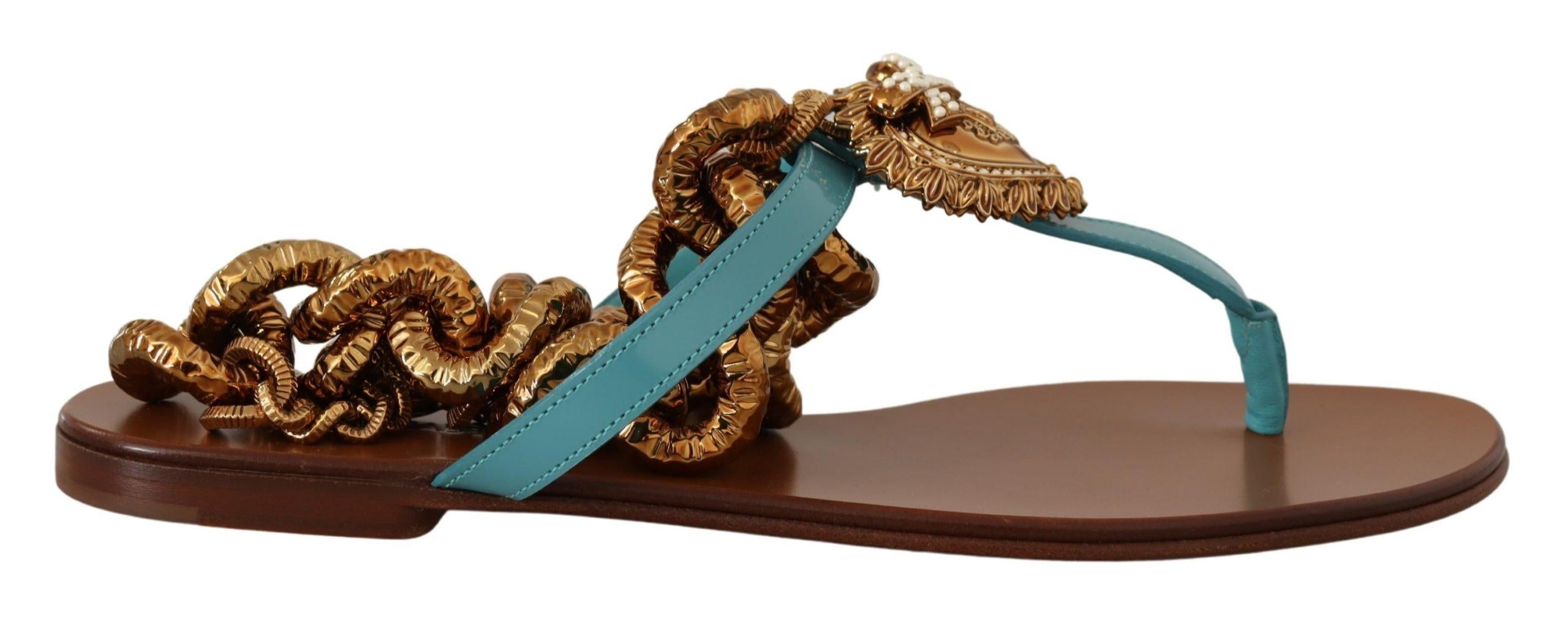 Dolce & Gabbana Leather Heart Embellished Flats16