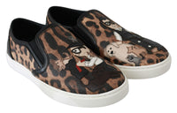 Dolce & Gabbana Leopard Print Slip-On Sneakers for Women