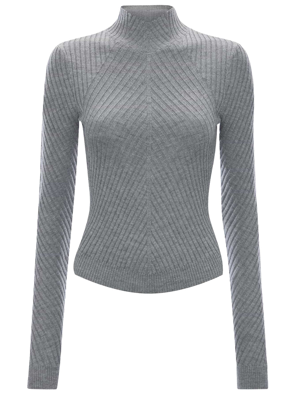 Victoria Beckham Women Maglione "Georgia" In Lana Merino Fine A Coste
