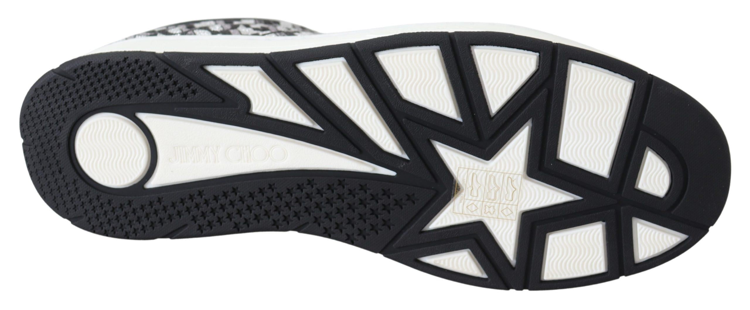 Jimmy Choo JC PARIS Glitter Fabric Sneakers