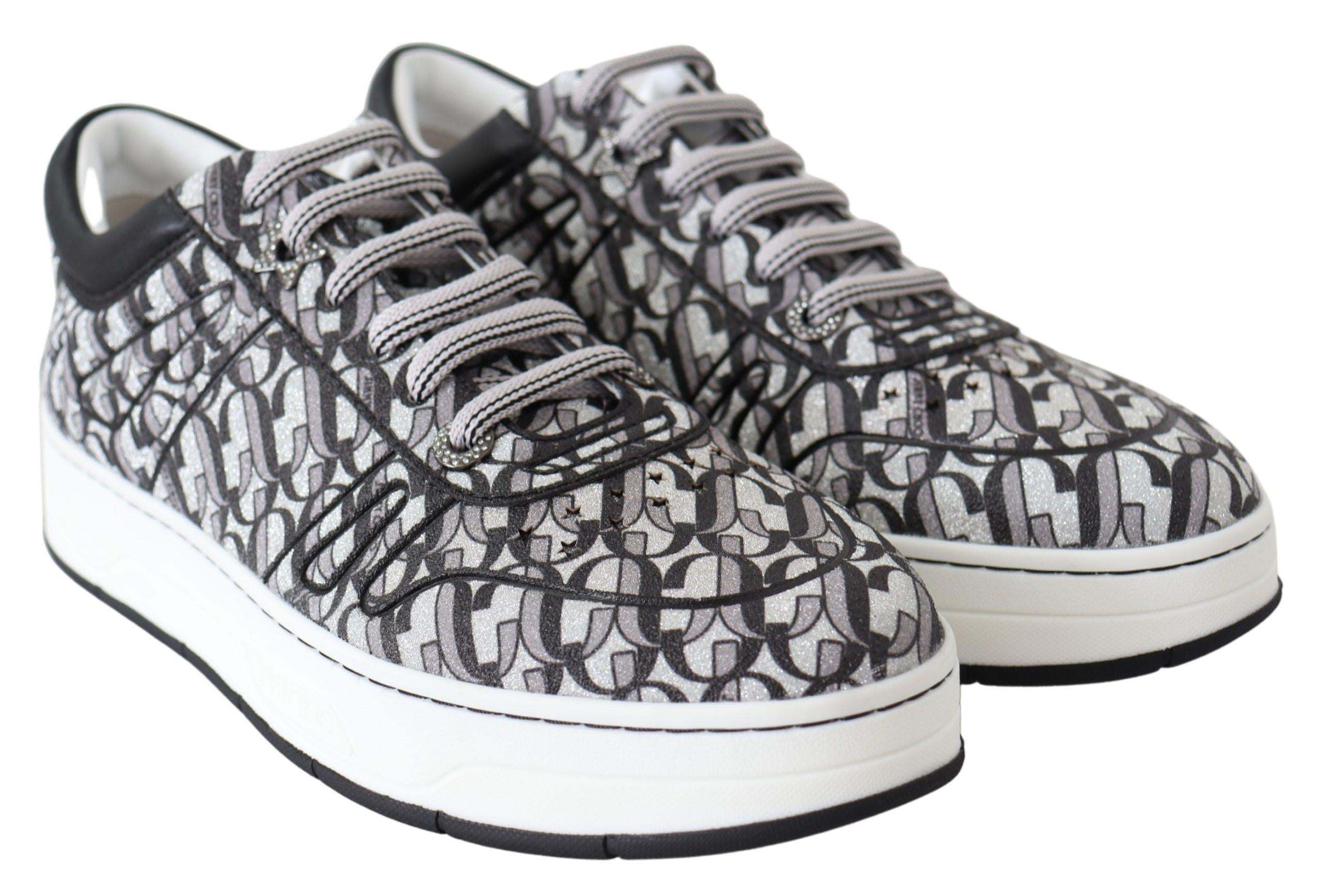 Jimmy Choo JC PARIS Glitter Fabric Sneakers