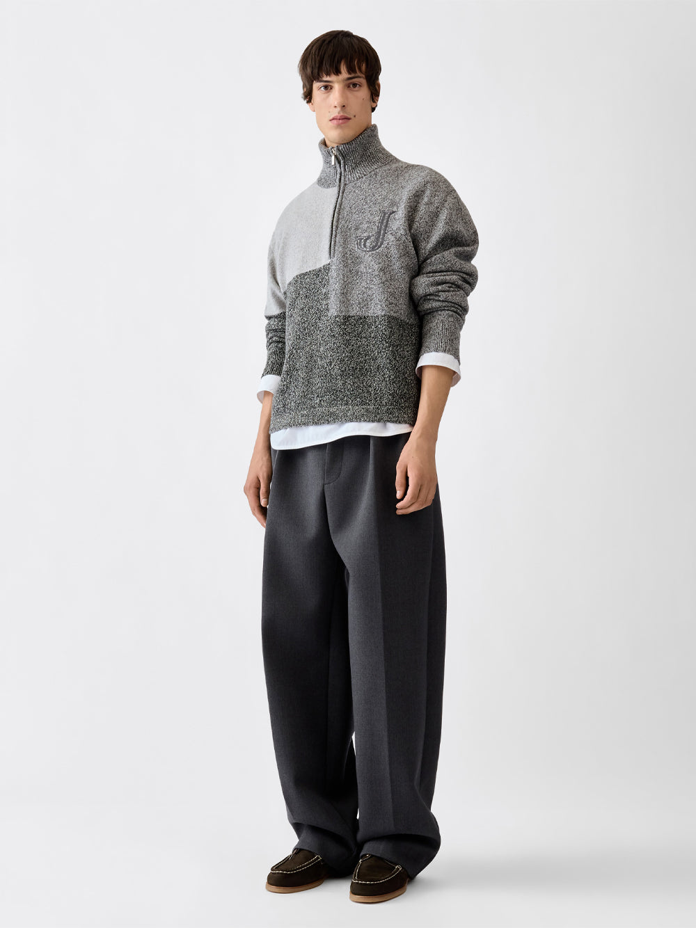 Jacquemus Men "Le Camionneur Orlando" Con Collo Dolcevita E Zip