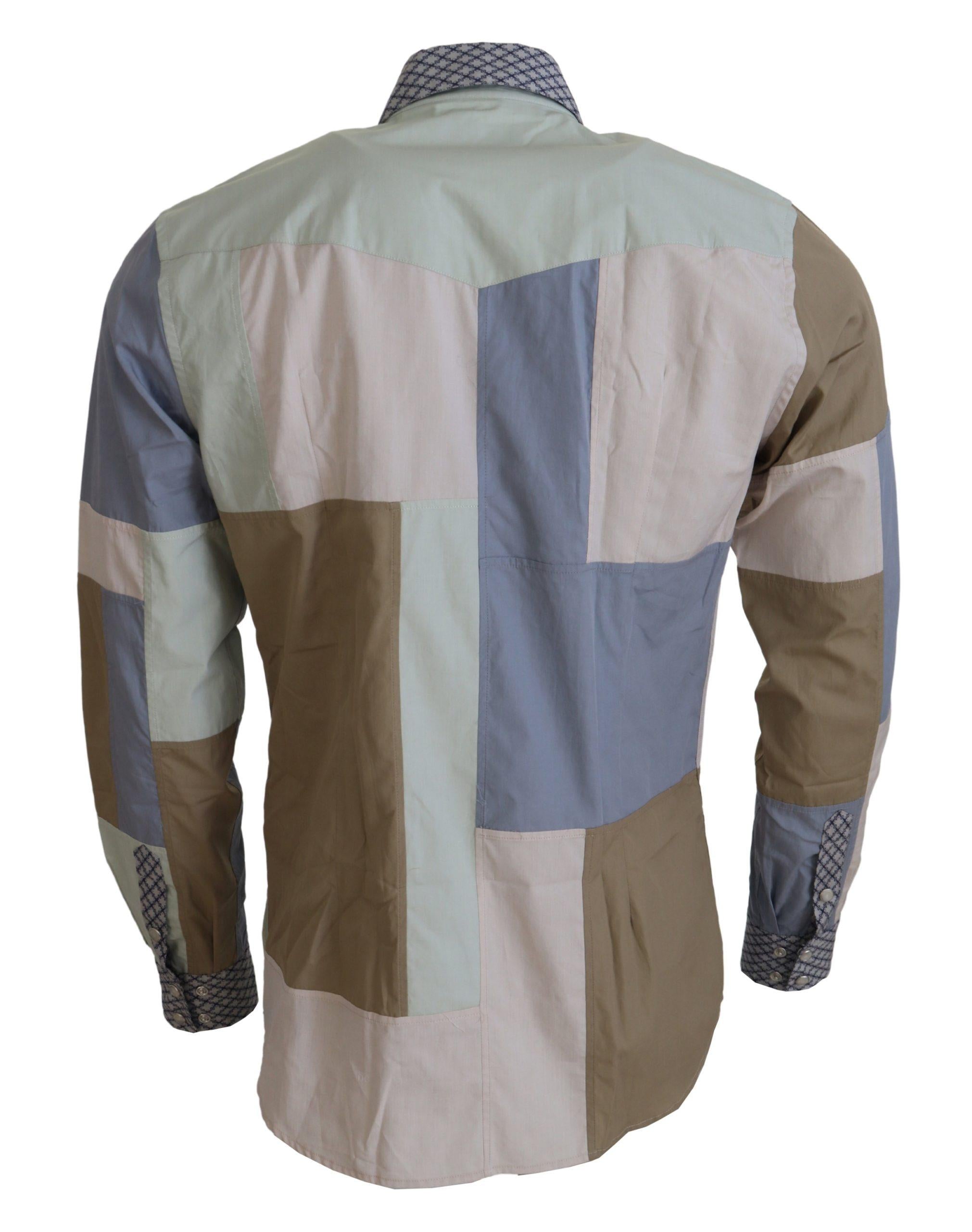 Dolce & Gabbana  Patchwork Cotton Shirt for Men