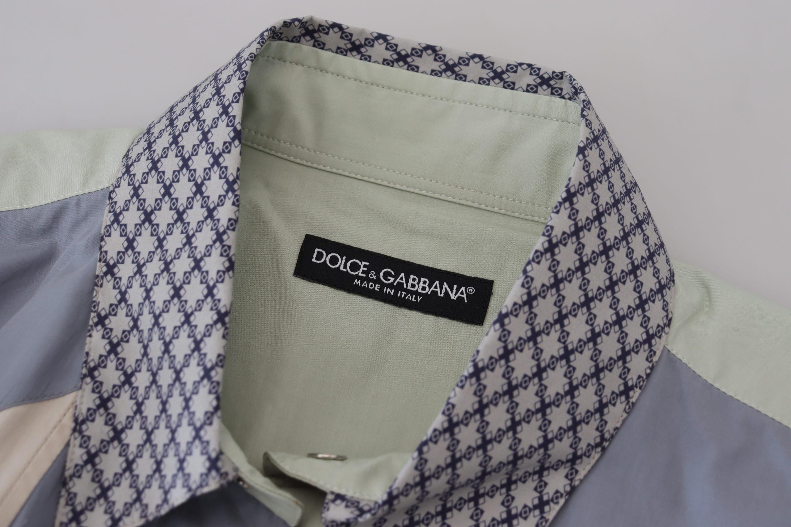 Dolce & Gabbana  Patchwork Cotton Shirt for Men