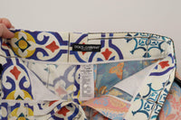 Dolce & Gabbana Patchwork Silk Shorts - Multi