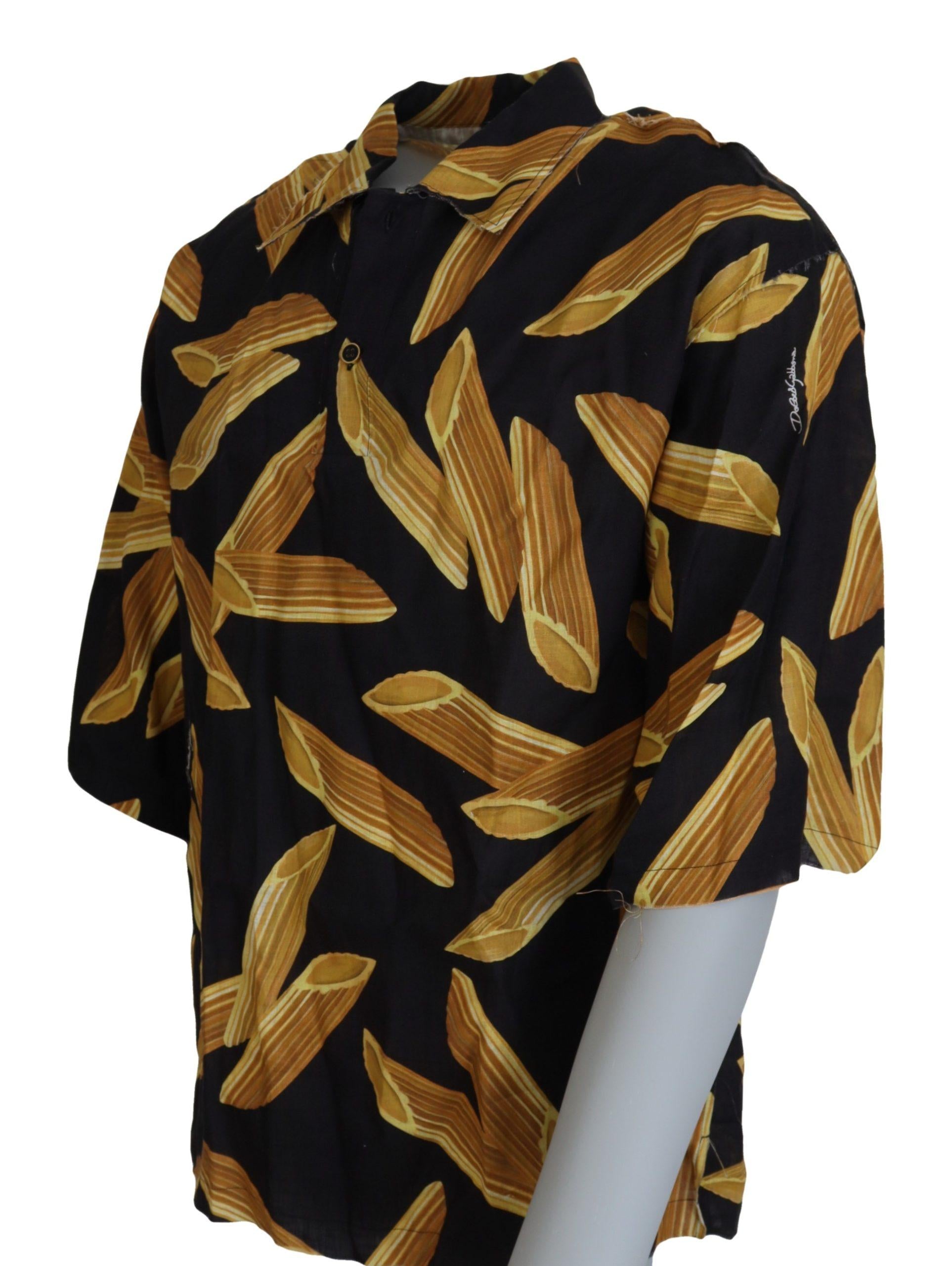 Dolce & Gabbana  Men's Pennette Silk Shirt - Black