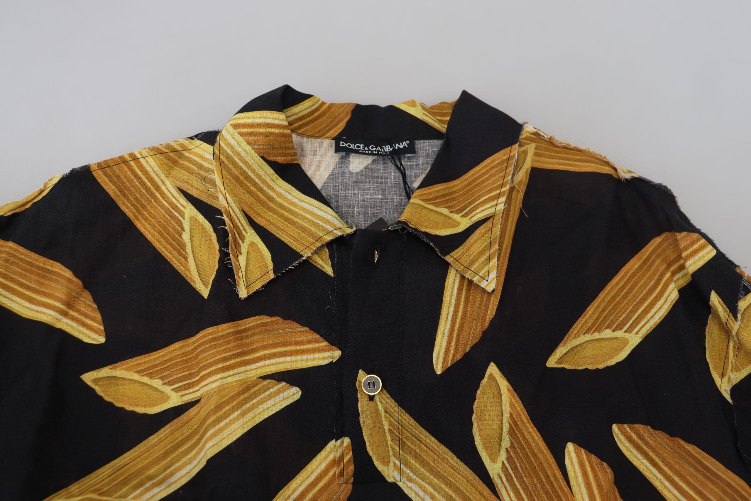 Dolce & Gabbana  Men's Pennette Silk Shirt - Black