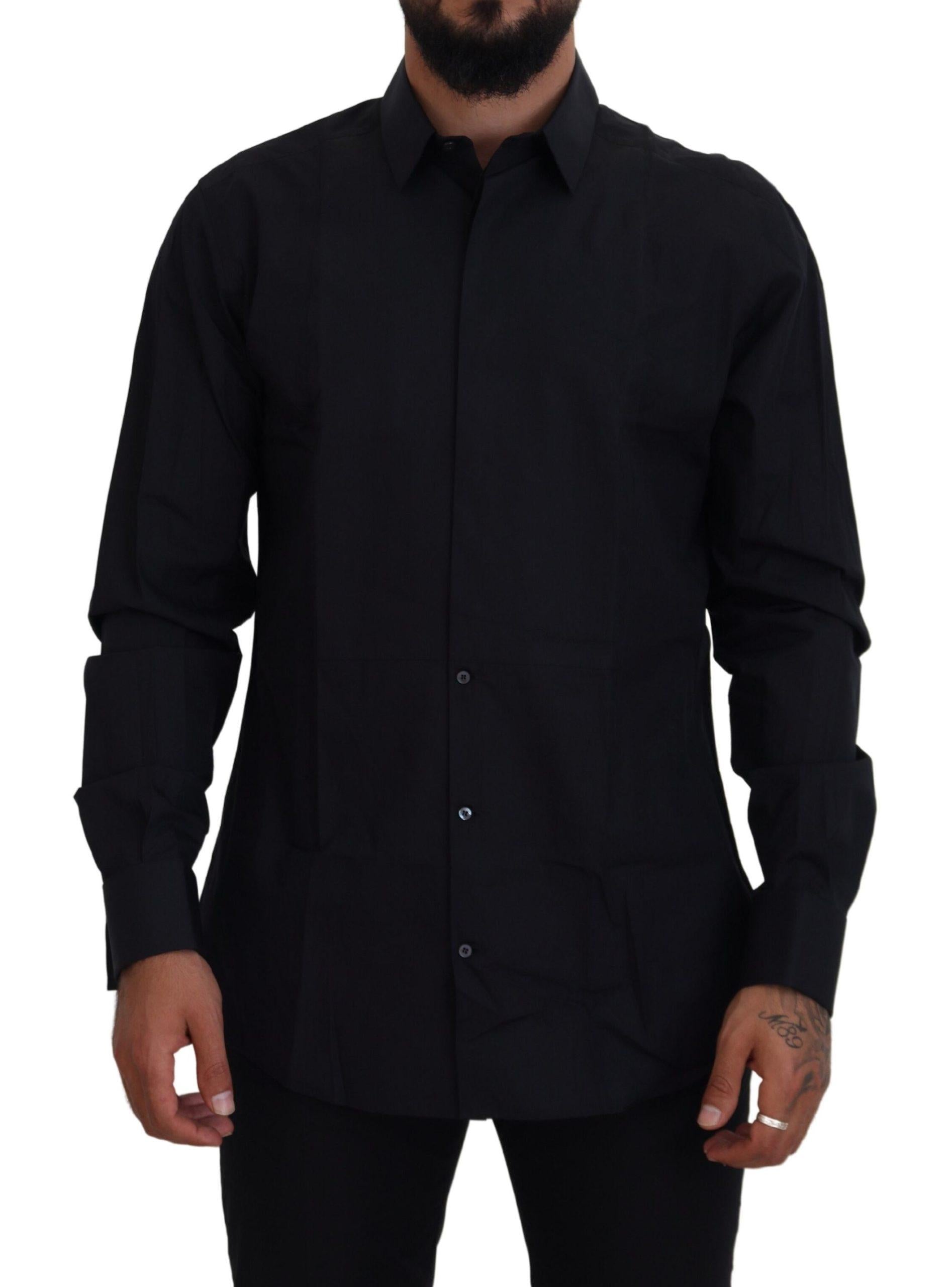 Dolce & Gabbana  Classic Fit Black Dress Shirt
