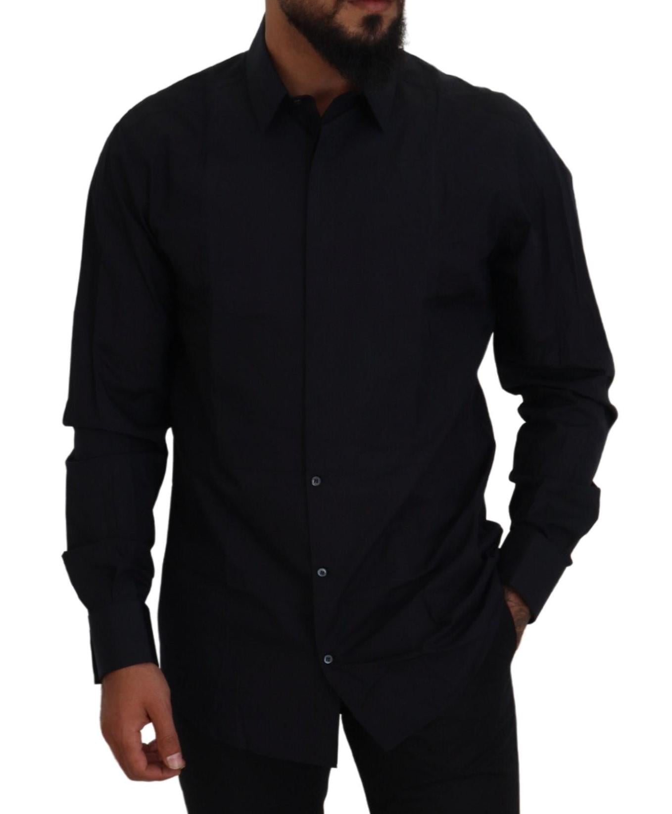 Dolce & Gabbana  Classic Fit Black Dress Shirt
